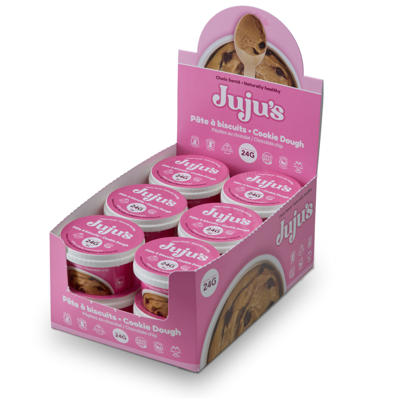Chocolate Chip Cookie Dough – Juju's Protein Snacks